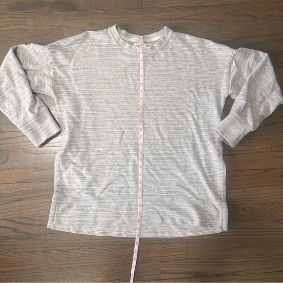 Aerie Oversized Split Hem Crewneck Cotton Blend Sweatshirt Women’s Small - Picture 4 of 8